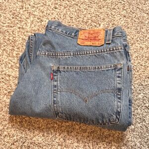 Levi's 550 Relaxed Fit Jeans Mens Size‎ 40x32 Light Wash Denim Classic